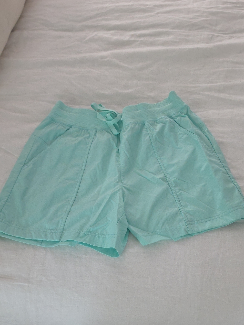 Mint Green Drawstring Shorts